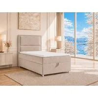 Best for Home Boxspringbett K-11 SINGLE mit Bettkasten, Bonellfederkern, Komfort Topper H3 (Hotelbett, Einzelbett, Kinderbett, Juniorbett, 5-St., 70x200 80x200 90x200 100x200 cm), Einzelbett mit integriertem Stauraum, gepolstertem Kopfteil