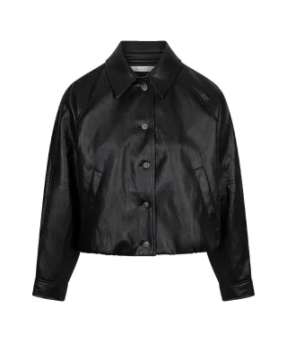 Esqualo - Jacke in Lederoptik grau - Gr. - 34