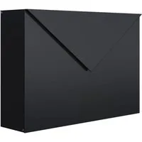 Bravios Wandbriefkasten Wandbriefkasten Letter in Schwarz