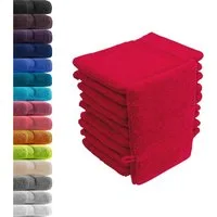 Hometex Premium Textiles Waschhandschuh in Premium Qualität 500 g/m², Feinster Frottier-Stoff 100% Baumwolle, (10er Set), weich, saugfähig, extra schwer & flauschig - TEST BILD TOP MARKE 2025