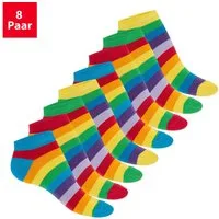 Footstar Sneakersocken Süße Damen Sneaker Socken (8 Paar) Kurze Söckchen mit Muster (8-Paar)