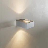 s.luce Wandleuchte Wandleuchte Beam X eckig up & down modern Aluminium