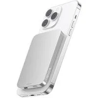 Wireless Magnetic POWERBANK QI2 - 5000mah silber/weiß