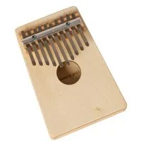 FAME Kalimba,FK-2 Kalimba 10 Noten Solid Wood C-Dur Stimmung Hochwertiger Federstahl Inklusive Samtbeutel Mikrofasertuch Stimmschlüssel Klarlackiertes Finish Naturfarben, Percussion, Kalimbas, Kalimba, FK-2, Solid Wood Kalimba