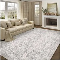 PURECOZY Teppich kurzflor, Wohnzimmerteppich, rutschfester Teppich, Vintage-Stil, rechteckig, Höhe: 6.1 mm, geeignet für verschiedene Innenräume, 240x60cm