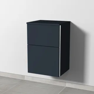 Sanipa 3way Unterschrank mit 2 Auszügen, Marine-Matt, BP1441R BP1441R