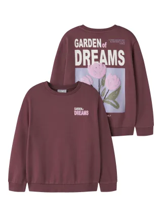 NAME IT - NKFOMONO LS NREG SWEAT BRU BOX Wild Ginger - Gr. - 140