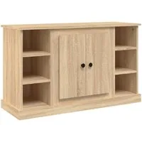 vidaXL Sideboard, Kommode Sonoma-Eiche 100x35,5x60 cm Holzwerkstoff