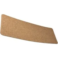 ANRO Fußmatte POET Schuhparkplatz schmal Schmutzfangmatte Unifarben, eckig, Höhe: 3 mm, Schuh-Abstellplatz rutschfest 25x60cm Kräusel Natur wasserdicht
