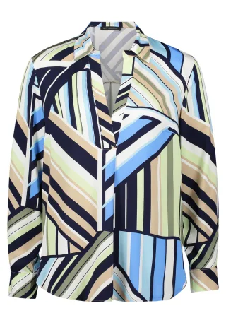 Betty Barclay - Schlupfbluse blau/grün - Gr. - 46