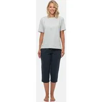 Schiesser Pyjama Cotton (Set, 2 tlg) Schlafanzug - Baumwolle - Komfortables Lounge-Set für entspannte Tage