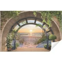 Wallarena Fototapete Sonnenuntergang - Mehrfarbig - Modern - Vlies - Schlafzimmer, glatt, 152x104cm