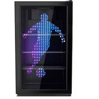 PKM Getränkekühlschrank GKS83FC1 GKS83FC1, 83 cm hoch, 44.5 cm breit, 90 Liter LED Motiv Touch Control Display