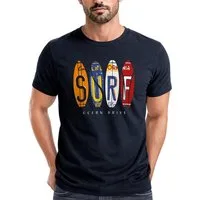 Neverless Print-Shirt Herren T-Shirt Print Surfboards California Surfing Ocean Drive Sommer mit Print