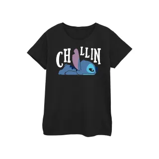 Disney - "Lilo And Stitch Chillin" T-Shirt für Damen (Schwarz)