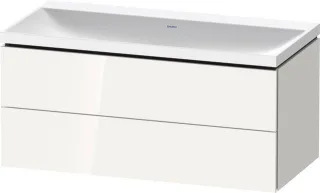 Duravit L-Cube c-shaped Set wandhängend Weiß Hochglanz 1000x480x480 mm - LC6952N22220000 LC6952N22220000