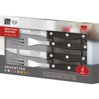 Carl Schmidt Sohn Steakbesteck Star Argentina (4-tlg), 2 Personen, Edelstahl 18/10, Kunststoffgriff