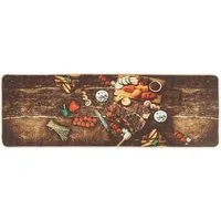 vidaXL Teppich Küchenteppich Mehrfarbig 60x180 cm Waschbar, Rechteckig, Höhe: 180 mm