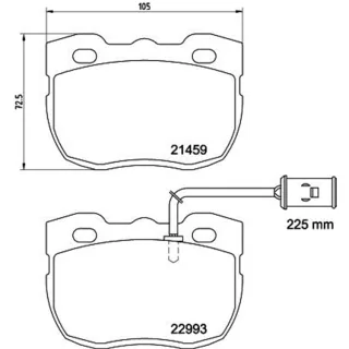 Hella Bremsbel?ge vorne Land Rover Discovery