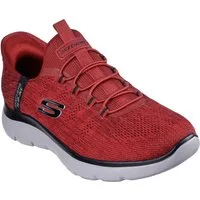 Skechers SUMMITS-KEY PACE Slip-On Sneaker Slipper, Freizeitschuh, Halbschuh in veganer Verarbeitung