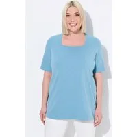 Ulla Popken T-Shirt T-Shirt A-Linie Carré-Ausschnitt Halbarm