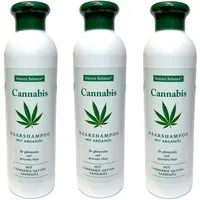 Natura Balance Haarshampoo 3x 250ml Shampoo Cannabis Arganöl Hanföl Haarpflege Pflege, Haarshampoo Arganöl Cannabis Hanföl