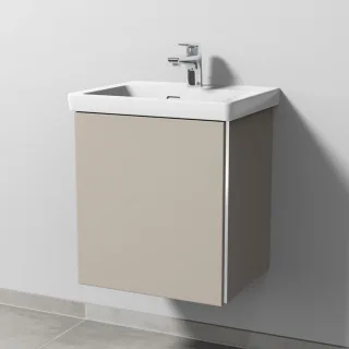 Sanipa 3way Waschtischunterbau zu Villeroy & Boch Subway 3.0 Waschtisch mit 1 Tür, Kaschmir-Matt BP8451U