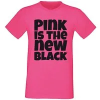 G-graphics T-Shirt Pink is the new black Herren T-Shirt mit Spruch-Print aus unserer Pink-Black-Men-Edition