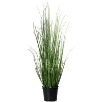 Kunstgras Gras im Topf 60/95/150 cm im schwarzer Kunststofftopf Kunstpflanze, mucPlants, Höhe 60 cm