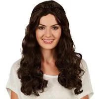 dressforfun Kostüm-Perücke Langhaarfrisur, Mittelalter-Perücke für Damen, Zöpfchen als, Mittellanges Haar, Die Perücke sorgt für noch mehr Mittelalter-Flair