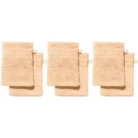 REDBEST Waschhandschuh Waschhandschuh "Chicago" 6er-Pack, Frottier, Walk-Frottier Uni