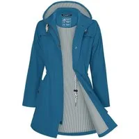 ATLASLAVA Regenjacke Damen Lang – Wasserdicht & Atmungsaktiv mit Kapuze (1-St) Übergangsjacke für Outdoor