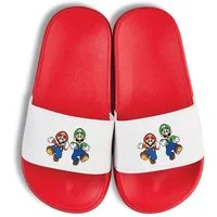 Youth Designz Mario und Luigi Kinder Badelatschen Flip Flops Badeschuh mit lustigen Aufdruck für Jungen und Mädchen