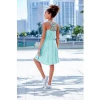 KIDSWORLD Jerseykleid, Viskosekleid für Mädchen kniefrei, romantisch, aus Viskose, breite Träger