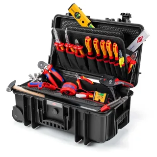 KNIPEX Werkzeugkoffer Robust26 Move Elektro 22-teilig 550 mm - 002133E