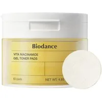 Biodance Toner Vita Niacinamide Gel Toner Pads 60 Stück – mit Niacinamide, Ananaswasser & Glutathion – feuchtigkeitsspendende Gesichtspflege zur