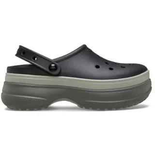 Crocs Classic Stacked Thermoplastische schwarze Clogs
