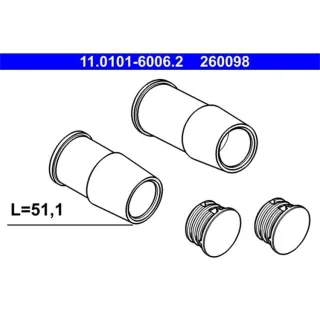 ATE F?hrungsbolzensatz f?r Bremssattel BMW 3er 5er 6er 7er X1 Z4 Volvo Xc90