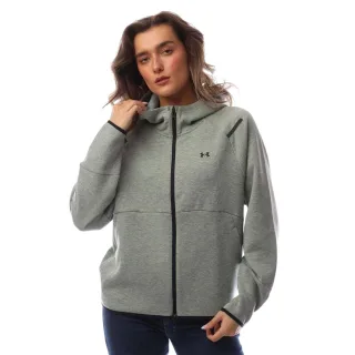 Under Armour - Hoodie mit durchgehendem Reißverschluss für Damen, Fleece (Grün)
