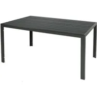 INDA-Exclusiv Küchentisch Alu Non-Wood Gartentisch Tisch Esstisch Gartenmöbel L150/160/180cm