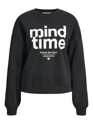 JJXX - JXMIMI RLX LS PRINT CREW SWT black - Gr. - S