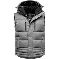 Amaci&Sons Steppweste PACIFICA Steppweste Dicke Herren Outdoor Winter Weste Jacke mit Kapuze