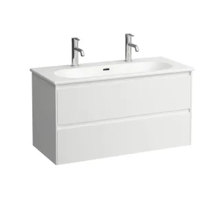 LAUFEN Möbel-Set LUA SET LANI 455x1000x527 2 Hl 2 Hl m.Ül. 2 Schubl. Griffl. We/multic., H8600889991 H8600889991071
