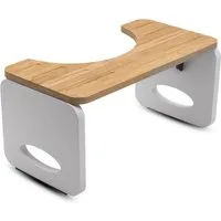 Spetebo Hocker Bambus Toilettenhocker für natürliche Hockstellung - 40 x 20 cm (Anzahl, 1 St., Stück), ergenomischer WC Fußhocker