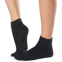 ToeSox Sportsocken Toesox Full Toe ANKLE Logo auf der Ferse und in der Gummierung der Sohle