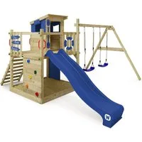 Wickey Spielturm Smart Camp – Kletterturm mit Rutsche, Schaukel & Spielhaus, Hochwertiges Klettergerüst mit 10 Jahren Garantie*