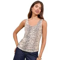 LIPSY Paillettenshirt Lipsy Trägertop mit Pailletten, Regular (1-tlg)