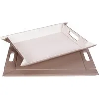 freeform Tablett DUO, 2-farbiges Wendetablett, Tablett und Tisch-Set in einem, wendbar, Kunstleder, (1-tlg), mit Doppelfunktion, pflegeleicht und kann platzsparend verstaut werden