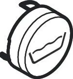 Hansgrohe Druckknopf Symbol Wanne schwarz , 92577610 92577610