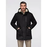 OMBRE Parka Lange Herrenparka mit Lammfellfutter